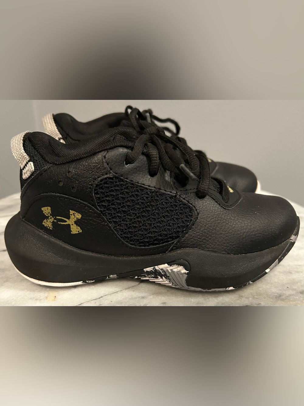 Under Armour Lockdown 6 Basketball Shoes Black Gold-Size 11K